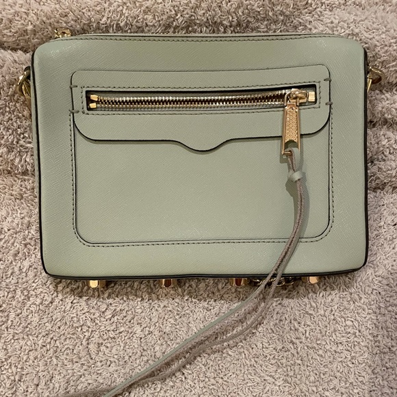 Rebecca Minkoff Light Green Bag with gold chain strap - Picture 3 of 4